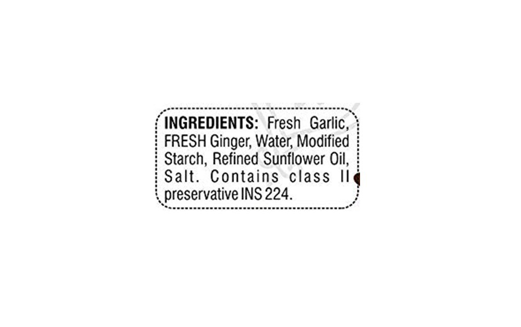 Minute Chef Ginger Garlic Paste    Plastic Bottle  390 grams